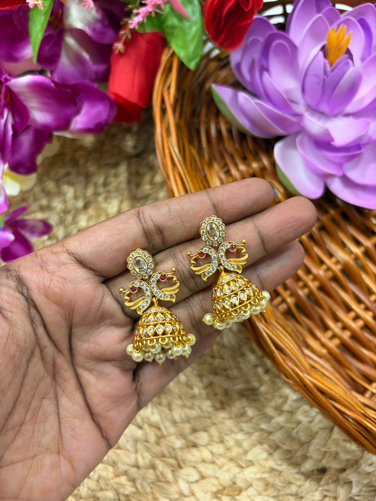 Unique jhumkas