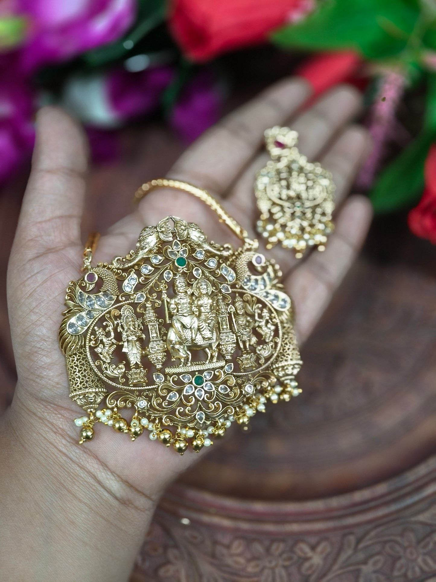 சிவன் பார்வதி டாலர் செயின்