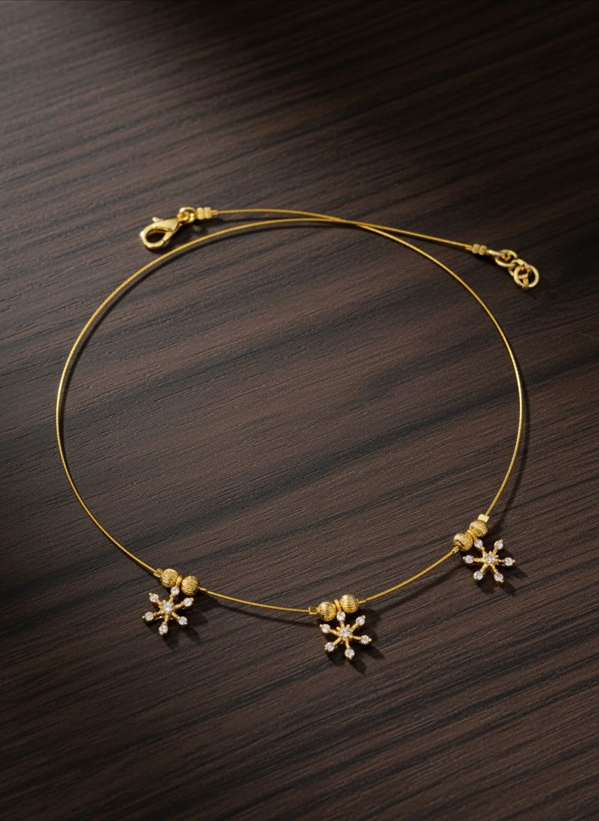 Invisible flower necklace