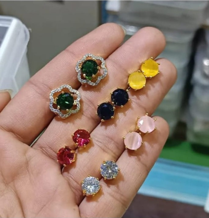 6 in 1 changeable earrings