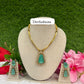 Pendant necklace with earrings