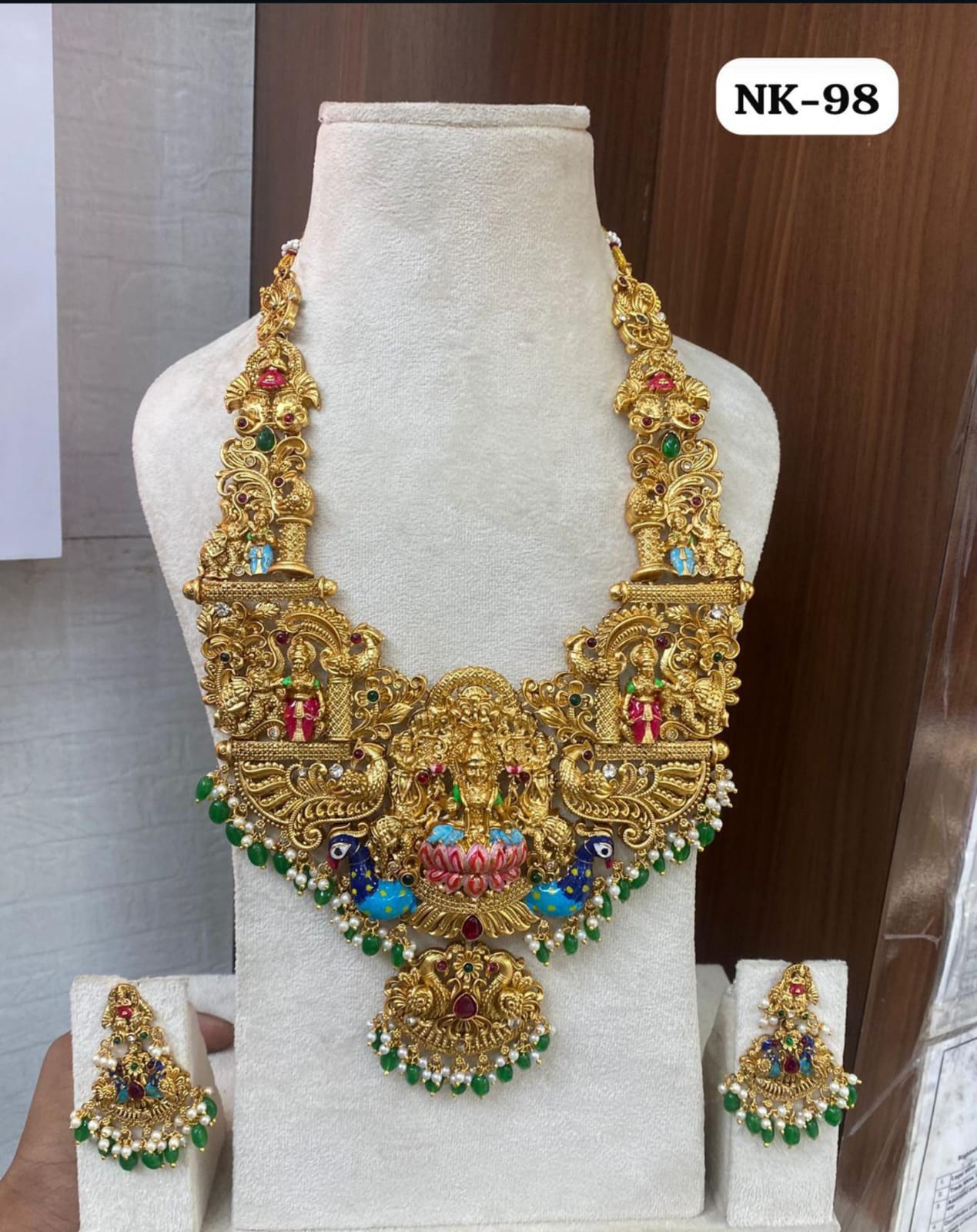 ENAMELED LAKSHMI HARAM