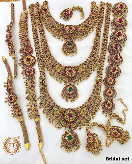 MULTI STONE BRIDAL SET