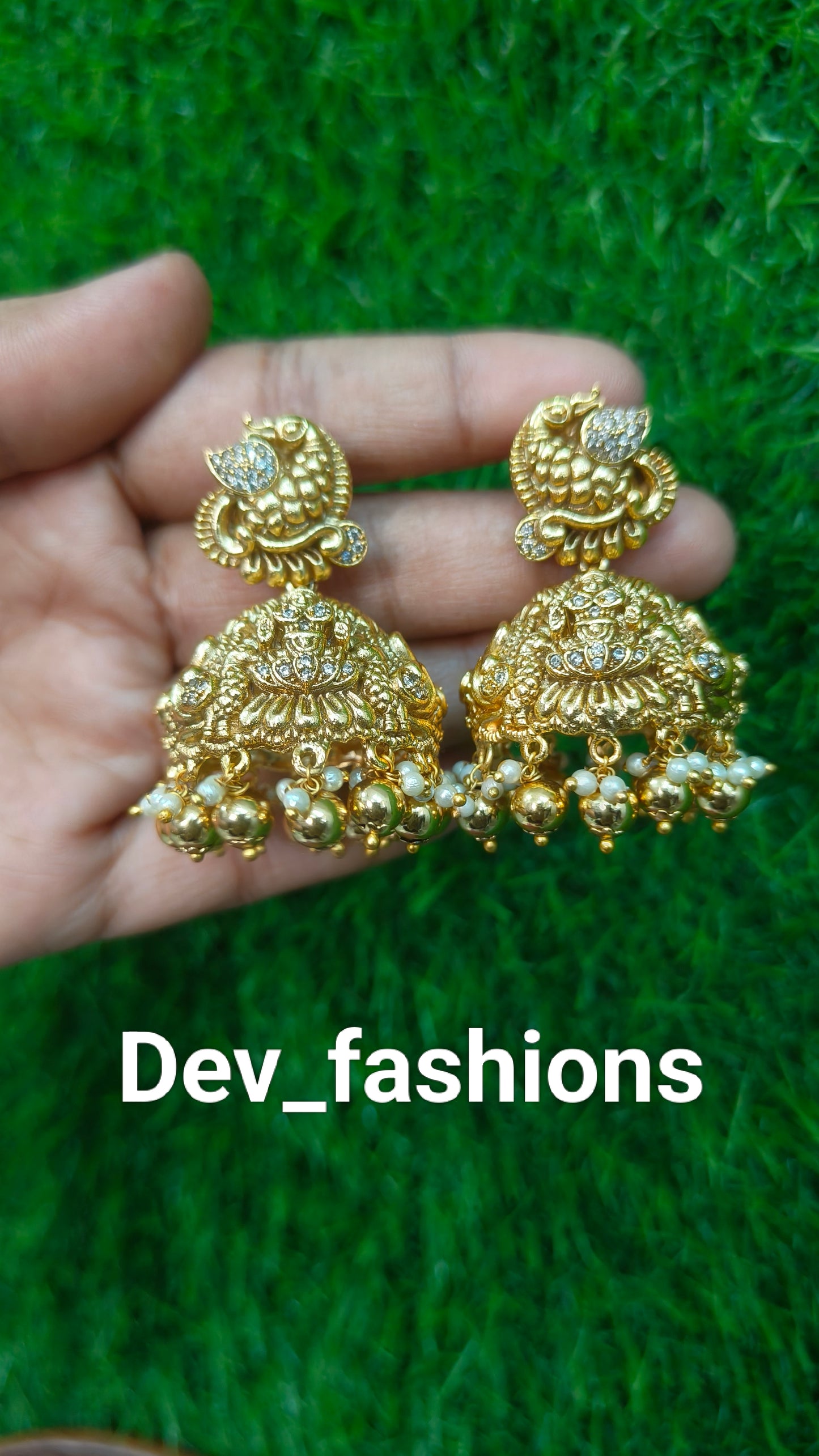 Heavy bridal jhumka