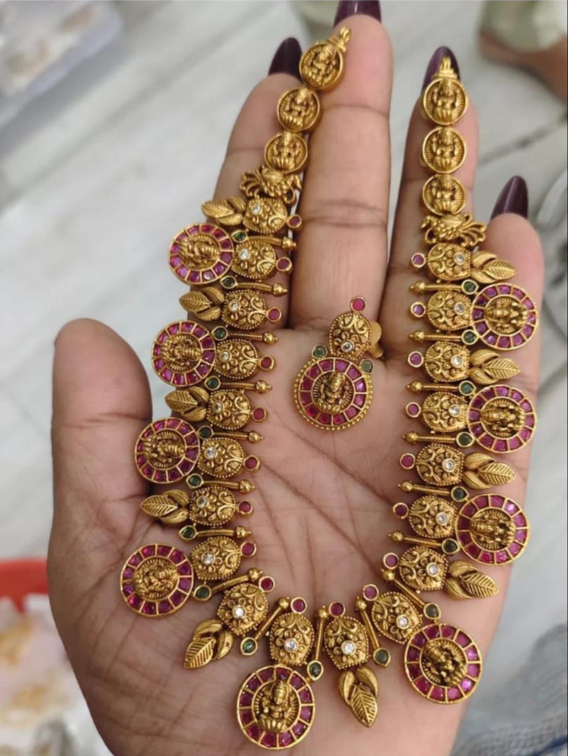 RUBY COIN NECKLACE