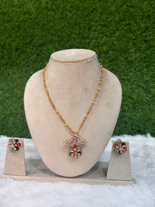 MULTI STONE SHORT CHAIN