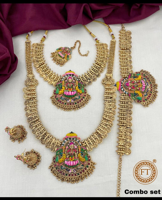 COLOURFUL SEMI BRIDAL SET