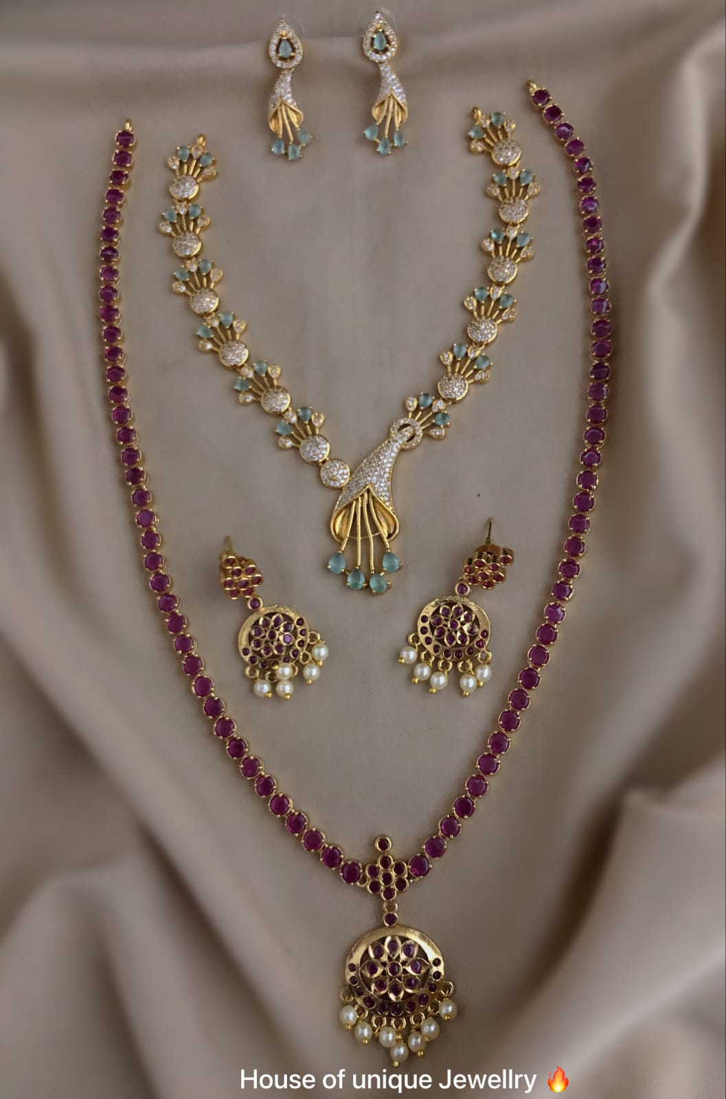stone haram with neck set