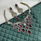 Curved collar style diamond replica choker