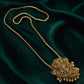 Elephant with ashtalakshmi dollar chain looks real gold