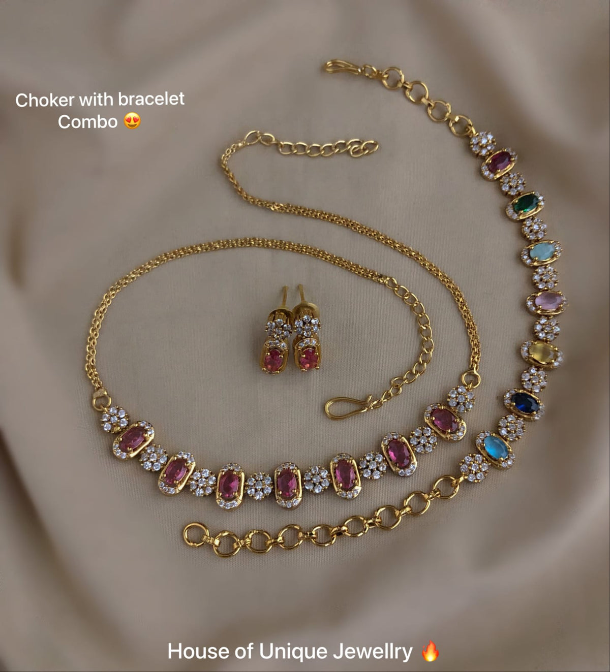 Necklace with bracelet