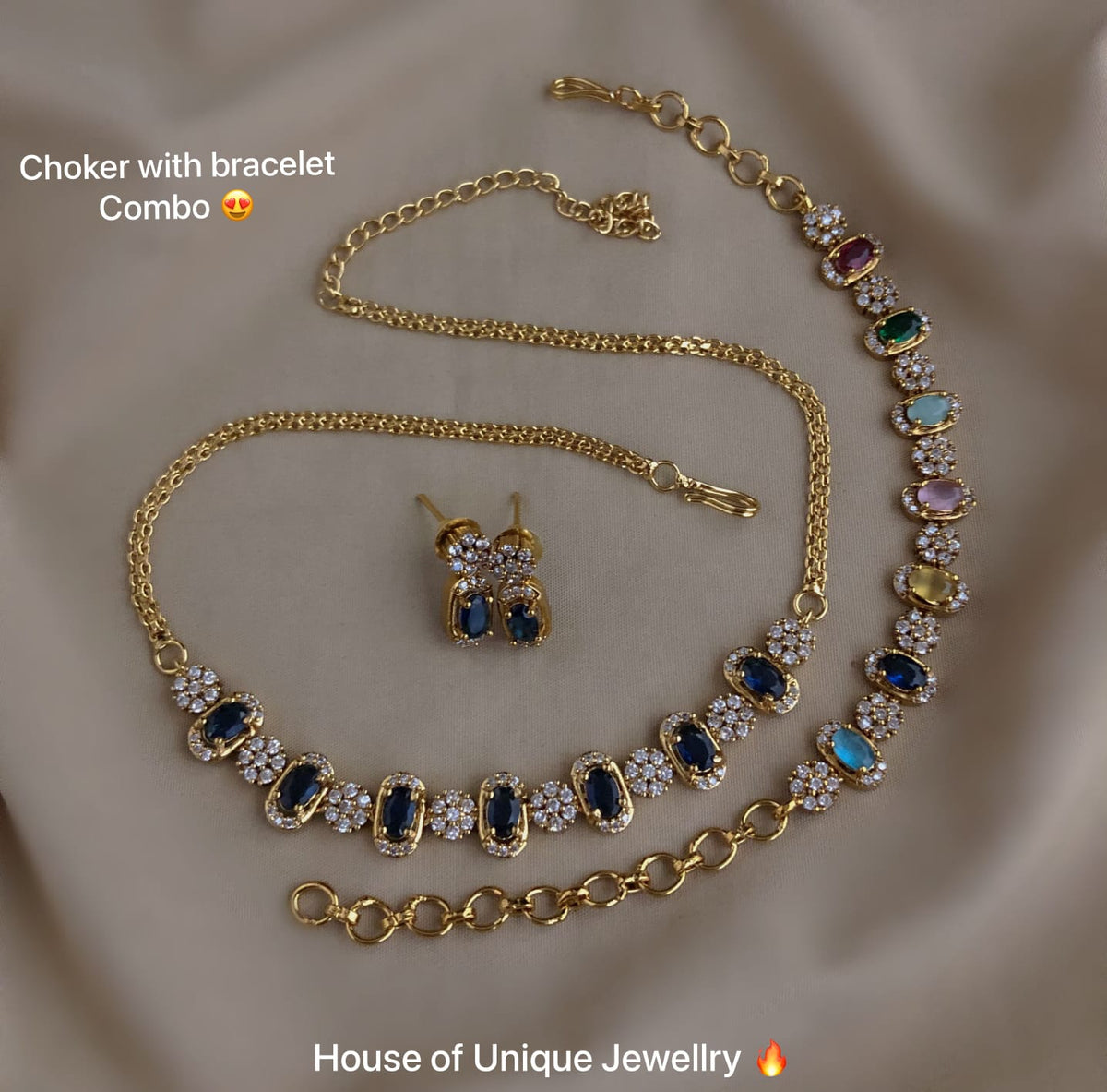 Necklace with bracelet