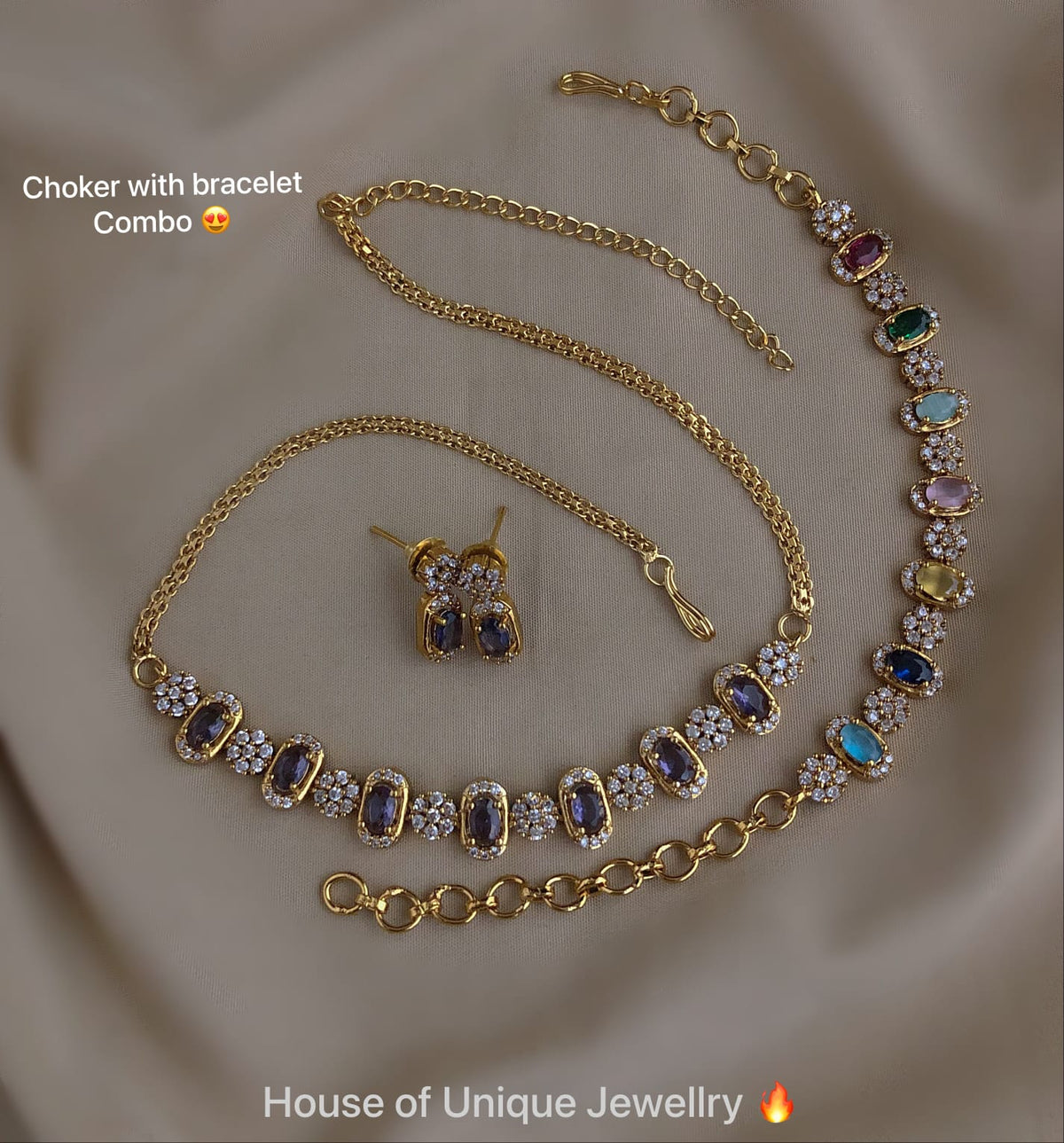 Necklace with bracelet