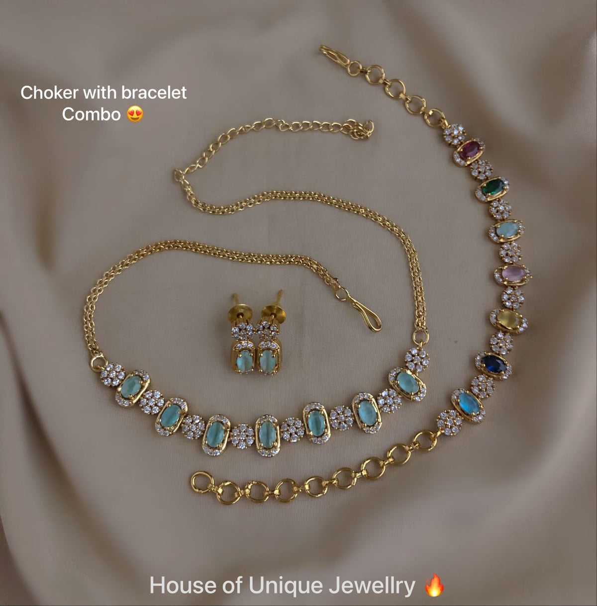 Necklace with bracelet