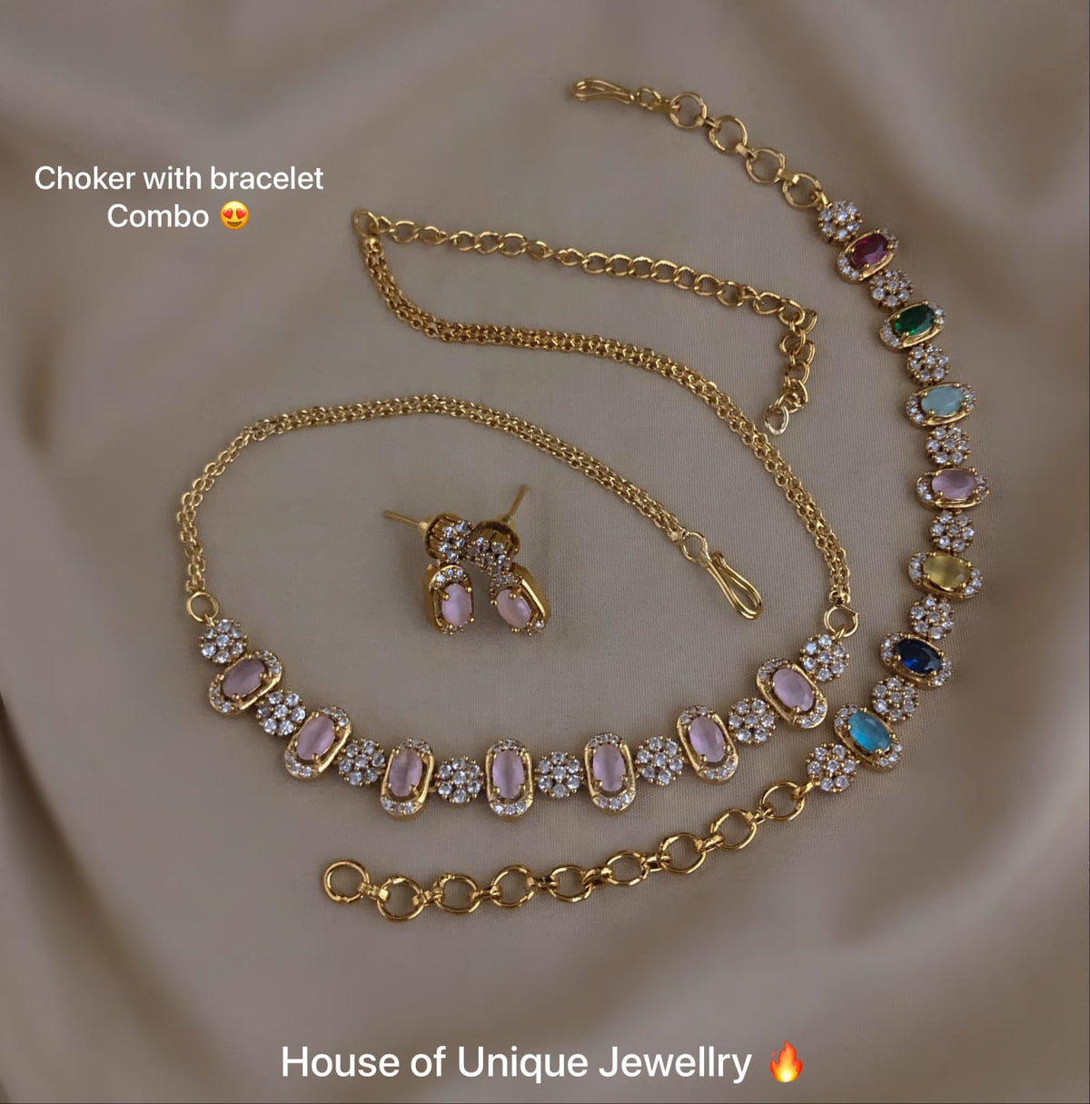 Necklace with bracelet
