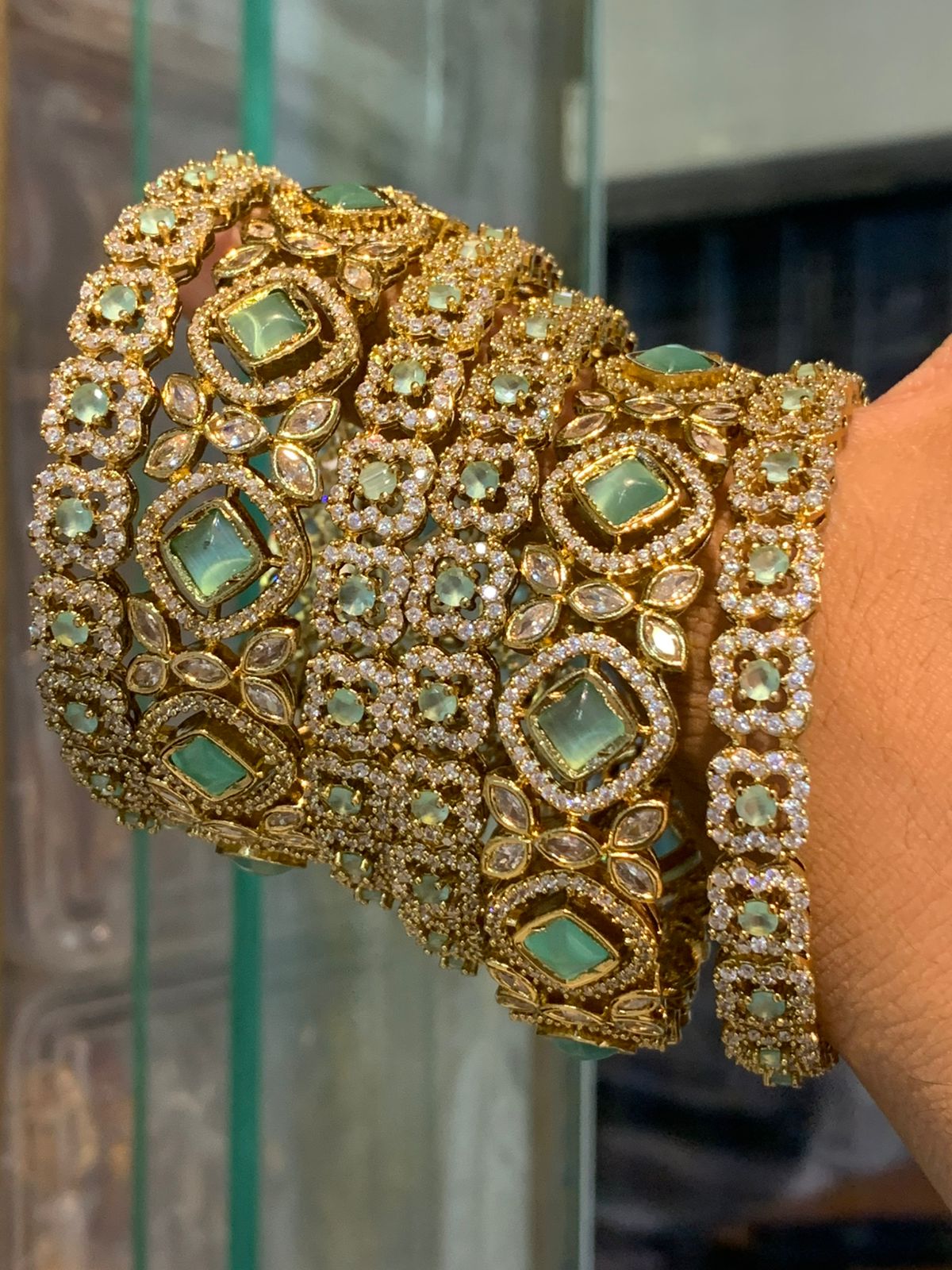 Ad stone reception bangles
