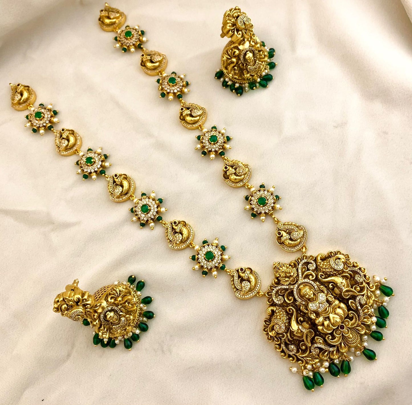 Premium lakshmi haram like real gold