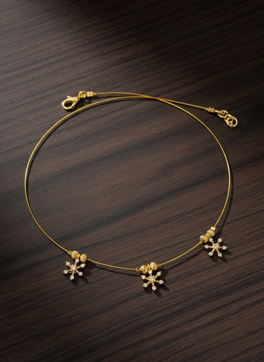 Invisible flower necklace