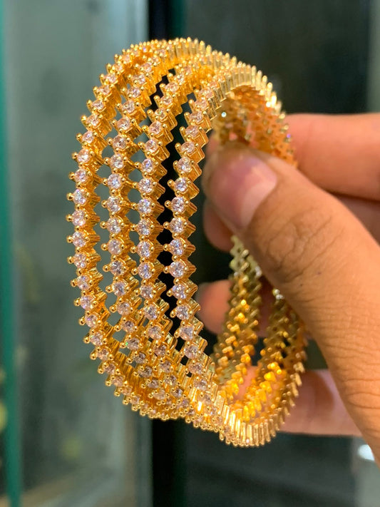 Stone bangles set of 4