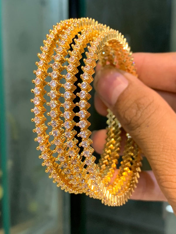 Stone bangles set of 4