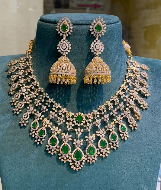Diamond engagement necklace