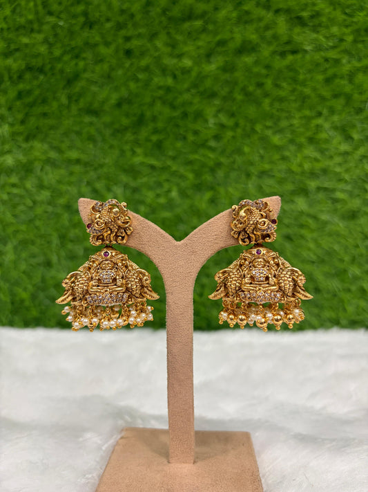 3d gold replica earrings