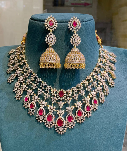 Diamond engagement necklace