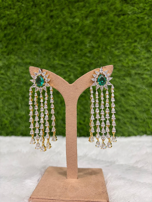 Premium diamond replica party wear earrings