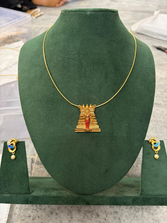 Meenakshi pendant invisible chain