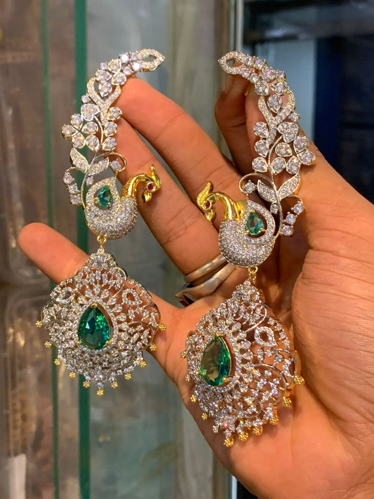 Peacock unique ad earrings